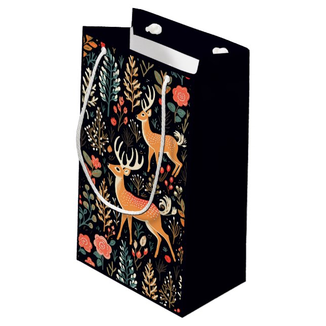 Bolsa de regalo para ciervos caprichosos - pequeña (Angulo reverso)