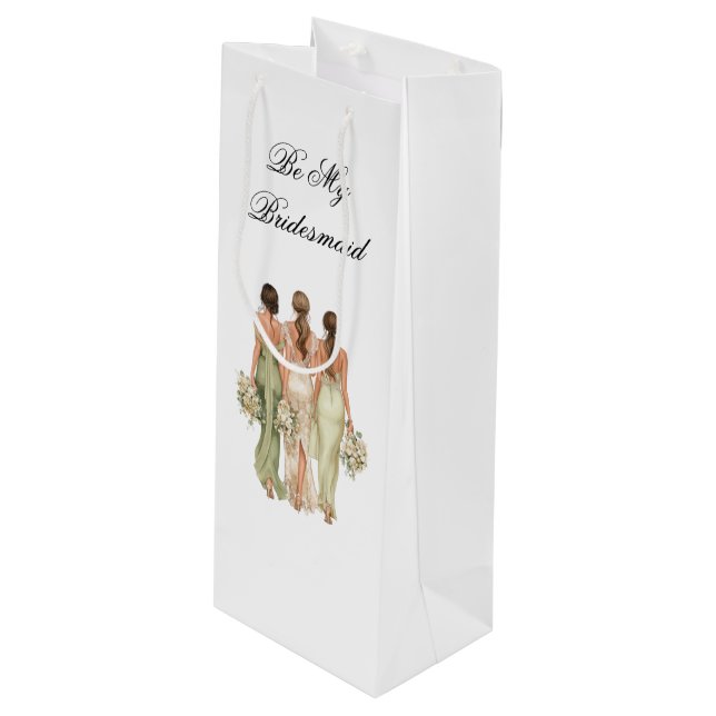 Bolsa de regalo para dama de honor de boda (Angulo Anverso)