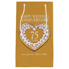 Bolsa de regalo para el 75° aniversario del boda