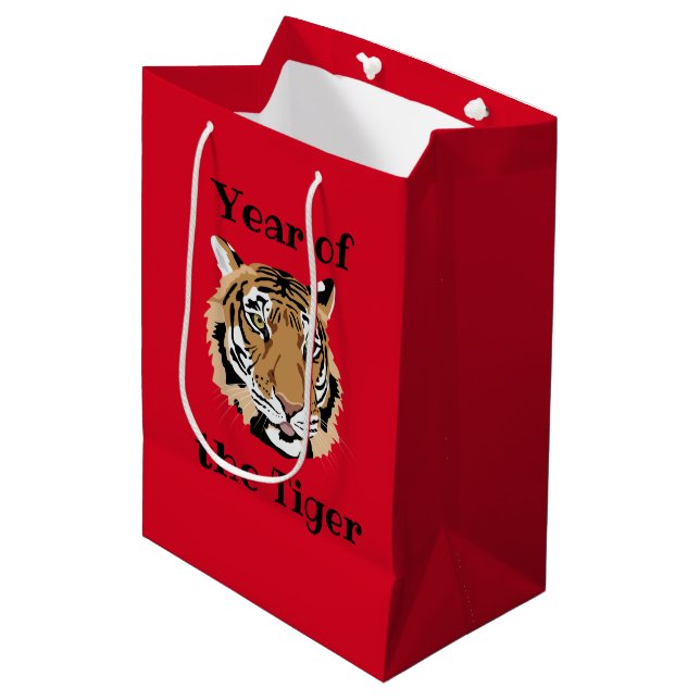 Bolsa de regalo para el diseño del tigre de China  (Angulo Anverso)