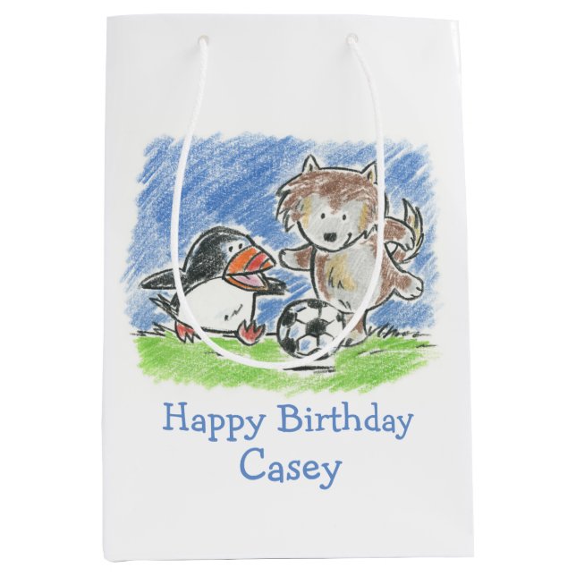 Bolsa de regalo para el fútbol de Furys Friends (Anverso)