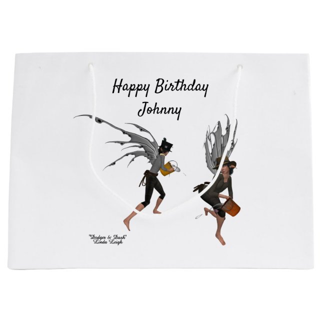 Bolsa de regalo para el niño gemelo Rain Faeries (Anverso)