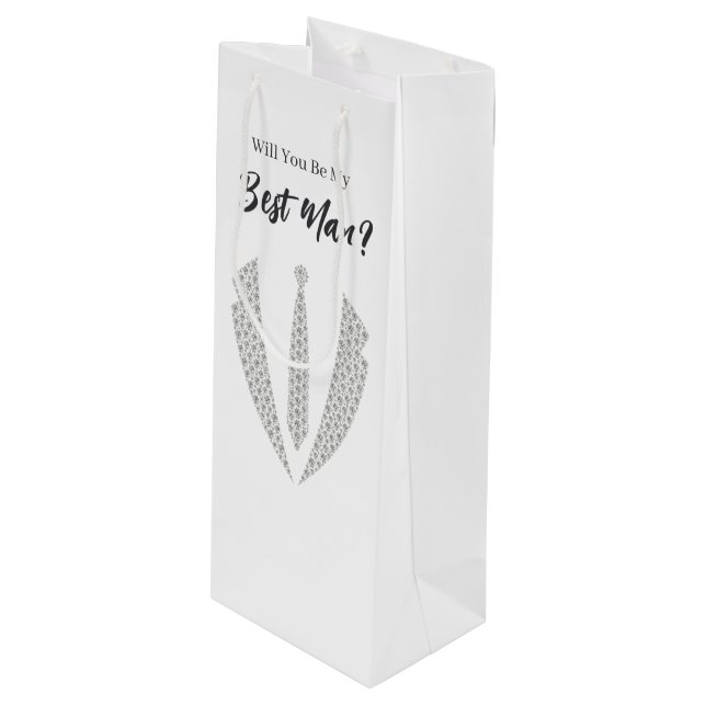 Bolsa de regalo para el padrino de boda (Angulo Anverso)