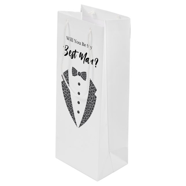 Bolsa de regalo para el padrino de boda (Angulo Anverso)