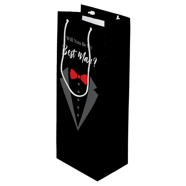 Bolsa de regalo para el padrino de boda (Angulo Anverso)