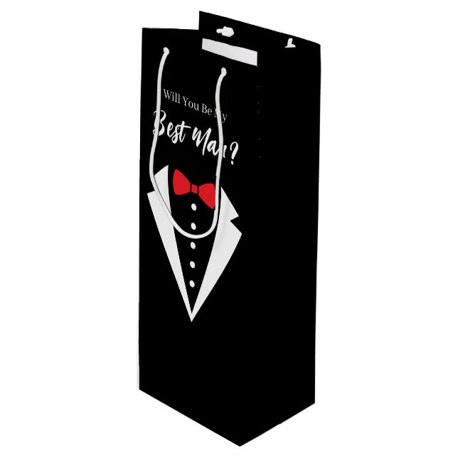 Bolsa de regalo para el padrino de boda (Angulo Anverso)