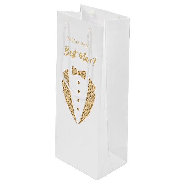 Bolsa de regalo para el padrino de boda (Angulo Anverso)