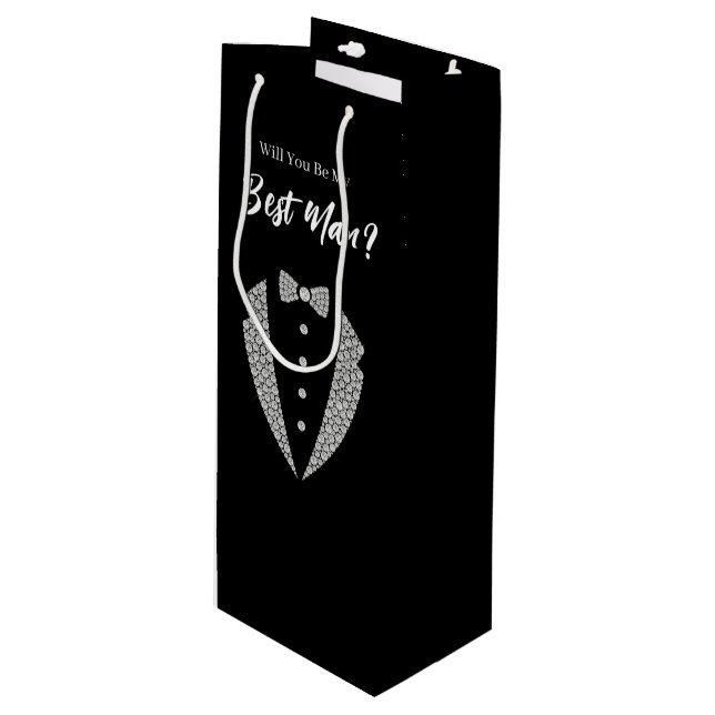 Bolsa de regalo para el padrino de boda (Angulo Anverso)