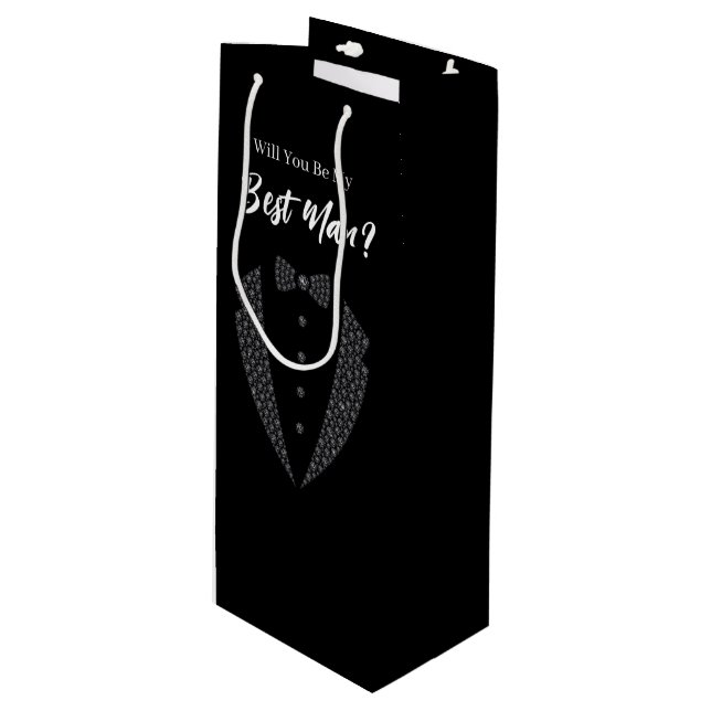 Bolsa de regalo para el padrino de boda (Angulo Anverso)