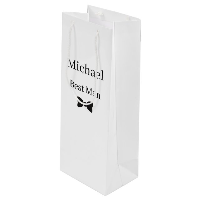 Bolsa de regalo para el padrino de la boda (Angulo Anverso)
