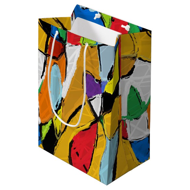 Bolsa de regalo para el resumen amarillo (Angulo Anverso)