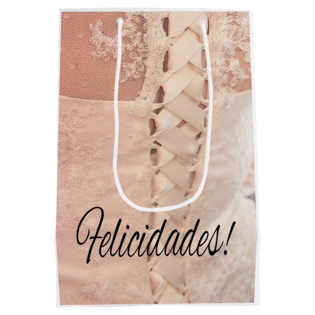Bolsa de regalo para felicitaciones de Bodas españ (Reverso)