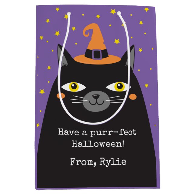 Bolsa de regalo para gato de Halloween (Anverso)