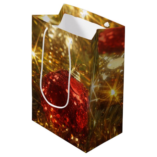 Bolsa de regalo para los Navidades chispeantes (Angulo Anverso)