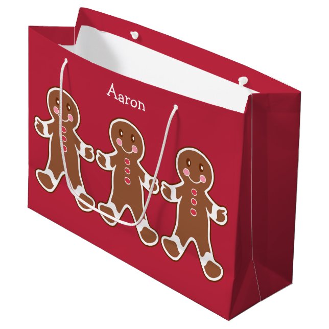 Bolsa de regalo para los Navidades de Gingerbread  (Angulo Anverso)