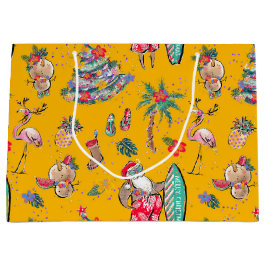 Bolsa de regalo para los Navidades de Surfing Sant