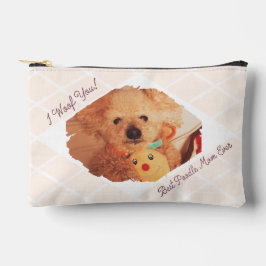 Bolsa de regalo para mamá de Poodle con foto de pe