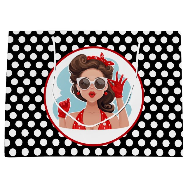 Bolsa de regalo para mujer retro (Anverso)