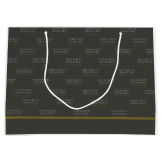 Bolsa de regalo para navidades - castañas asadas