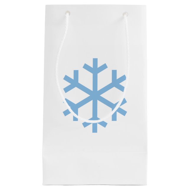 Bolsa de regalo para Navidades de copo de nieve az (Anverso)