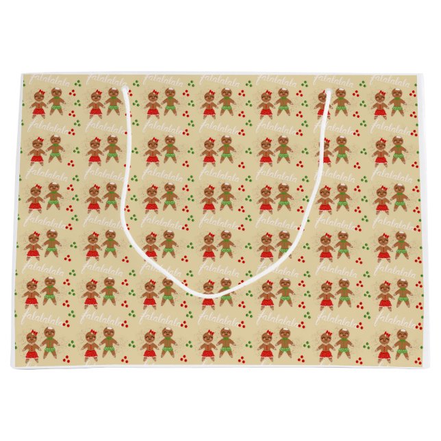 Bolsa de regalo para Navidades de pan de jengibre (Anverso)