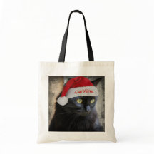Bolsa de regalo para Navidades de Santa Cat, perso
