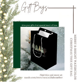 Bolsa de regalo para Navidades merry y brillantes