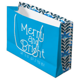 Bolsa de regalo para Navidades merry y brillantes