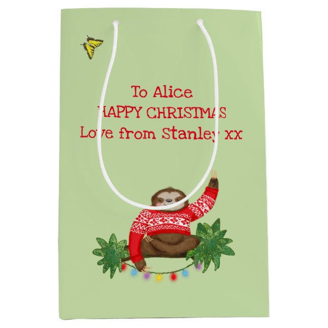 Bolsa de regalo para Navidades Stanley Sloth (Anverso)