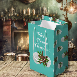 Bolsa de regalo para Navidades tropicales de arena