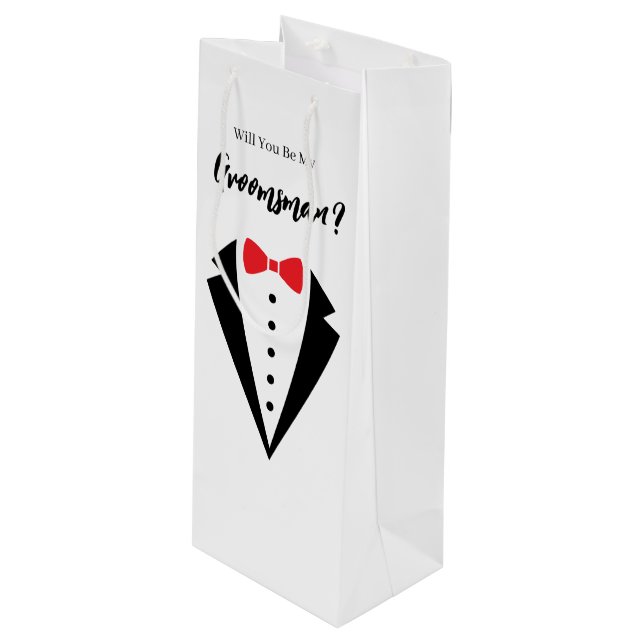 Bolsa de regalo para padrino de boda (Angulo Anverso)