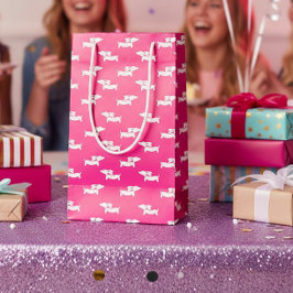 Bolsa de regalo para perro vienés rosa regalos par