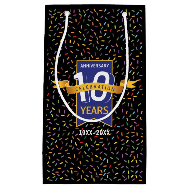 Bolsa De Regalo Pequeña 10.º diseño ANIVERSARIO (Anverso)