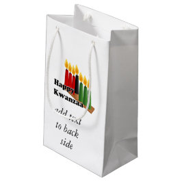 Bolsa De Regalo Pequeña 12-26 Feliz Kwanzaa