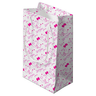 Bolsa De Regalo Pequeña 1r tema del chica del cumpleaños