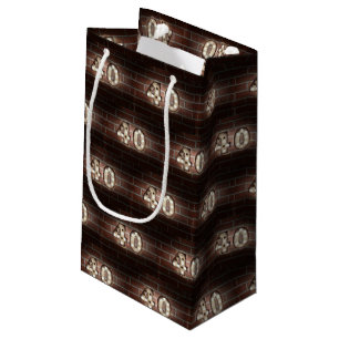 Bolsa De Regalo Pequeña 40.ª luz de marque de cumpleaños en ladrillo