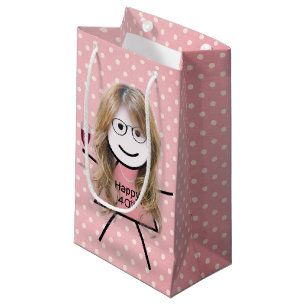 Bolsa De Regalo Pequeña 40.ª Pala De Cumpleaños Con Puntos De Polka