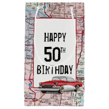 50.º Día de Nacimiento Retro Buick en el mapa