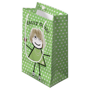 Bolsa De Regalo Pequeña 60.ª Pala de Cumpleaños con Vidrio