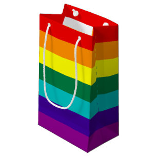 Bolsa De Regalo Pequeña 7 Stripes Rainbow Pride Flag