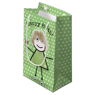 Bolsa De Regalo Pequeña 80.ª Paleta de Cumpleaños con Vidrio