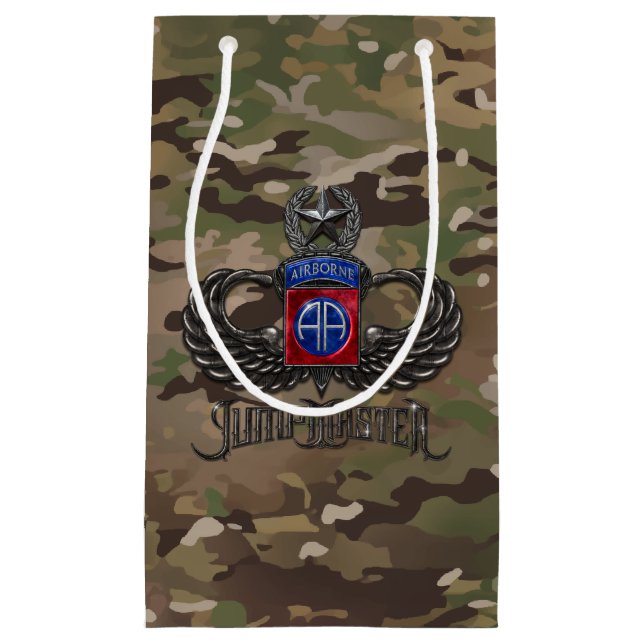 Bolsa De Regalo Pequeña 82.º Camo Jumpmaster Aerotransportado (Anverso)