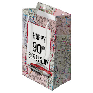 Bolsa De Regalo Pequeña 90.ª Furia Retro En El Mapa