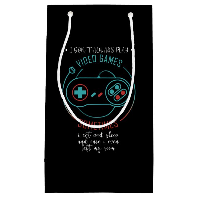 Bolsa De Regalo Pequeña A veces no siempre juego videos (Anverso)