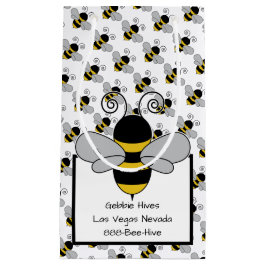 Bolsa De Regalo Pequeña Abeja de la miel de la abeja con el bloque de