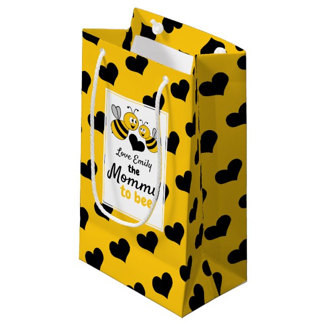Bolsa De Regalo Pequeña Abeja, Favor Baby Shower (Angulo Anverso)