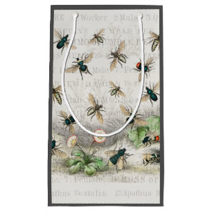 Bolsa De Regalo Pequeña Abeja Miel Trabajador Reina Abejas Antigüo