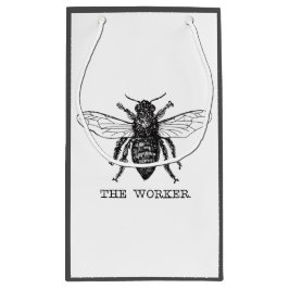 Bolsa De Regalo Pequeña Abeja Obrera Miel Abejorro Negro