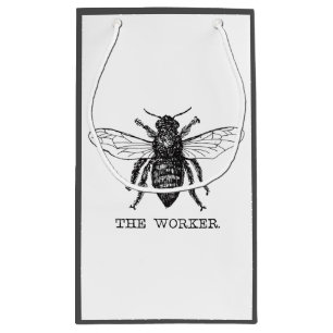 Bolsa De Regalo Pequeña Abeja Obrera Miel Abejorro Negro