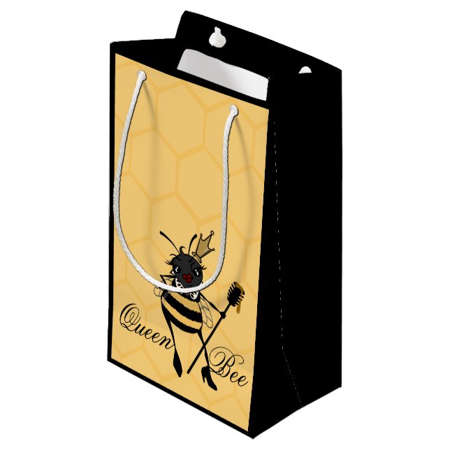 BOLSA DE REGALO PEQUEÑA ABEJA REINA LINDA CON EL PEQUEÑO BOLSO MATE DEL (Angulo Anverso)